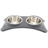 Gamelle double en inox et polypropylène