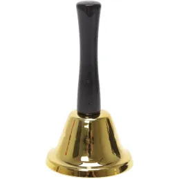 Clochette classique Or 6.5 x 12 cm