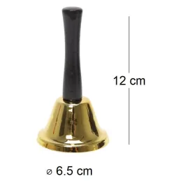 Clochette classique Or 6.5 x 12 cm
