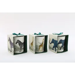 Bougie en pot Safari 8 x 10 cm (Lot de 3)