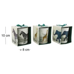Bougie en pot Safari 8 x 10 cm (Lot de 3)