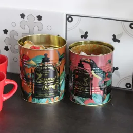 Set boites en métal Oiseaux (Lot de 2)