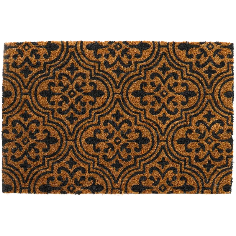 Paillasson en fibres de coco Arabesques 60 x 40 cm modèle aléatoire