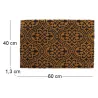 Paillasson en fibres de coco Arabesques 60 x 40 cm modèle aléatoire