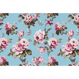 Tapis intérieur extérieur en vinyle fleuri