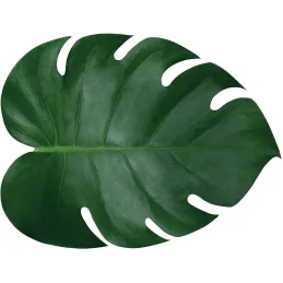 Set de table feuille tropicale en vinyle 44 x 34 cm