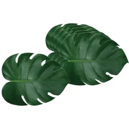 Set de table feuille tropicale en vinyle 44 x 34 cm  (Lot de 6)