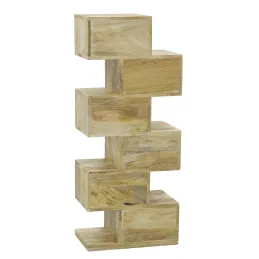 Commode Zig Zag en manguier et cannage