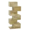 Commode Zig Zag en manguier et cannage