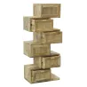 Commode Zig Zag en manguier et cannage