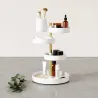 Organisateur de salle de bain 5 plateaux rotatifs Pirouette