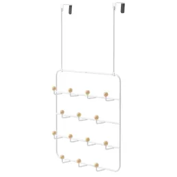 Patère 14 crochets fixation murale ou dessus de porte Estique