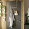 Patère 14 crochets fixation murale ou dessus de porte Estique