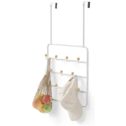 Patère 14 crochets fixation murale ou dessus de porte Estique