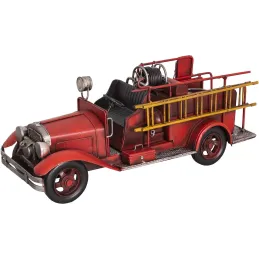 Camion de pompier vintage en fer