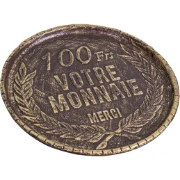 Plateau décoratif en fonte Rendu monnaie