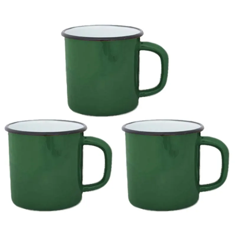 Tasses en émail coloré Classic (Lot de 3)