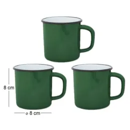 Tasses en émail coloré Classic (Lot de 3)