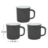 Tasses en émail coloré Classic (Lot de 3)