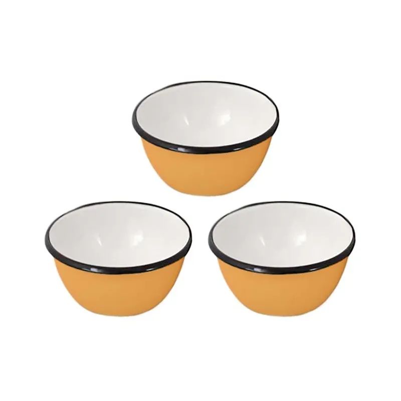 Bol en émail coloré Classic 16 cm (Lot de 3)