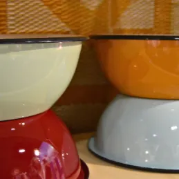 Bol en émail coloré Classic 16 cm (Lot de 3)