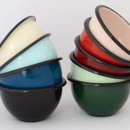 Bol en émail coloré Classic 16 cm (Lot de 3)