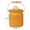 Pot à lait en émail Classic  15 x 20 cm
