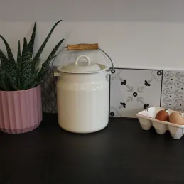 Pot à lait en émail Classic  15 x 20 cm
