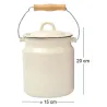 Pot à lait en émail Classic  15 x 20 cm