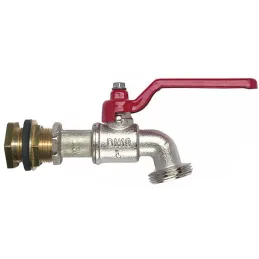 Kit traversée de cuve avec robinet 1/4 tour 