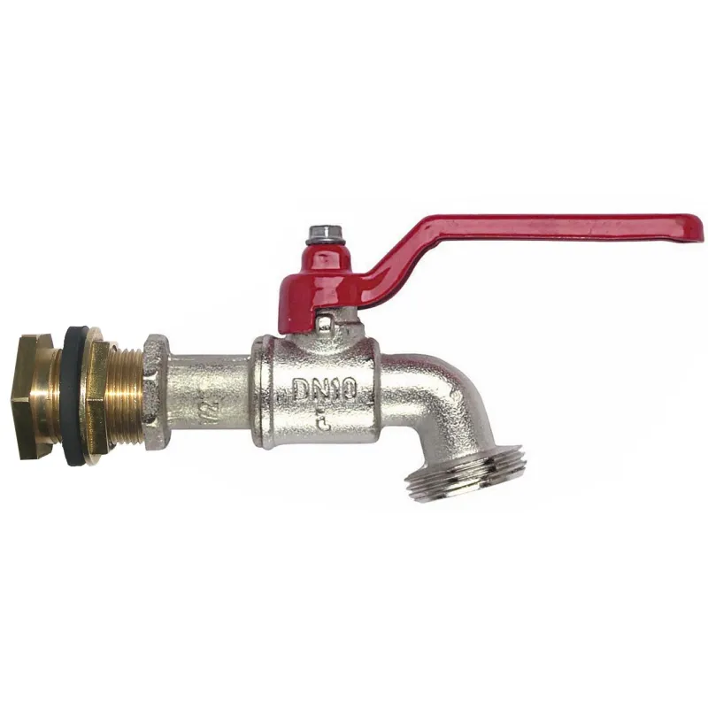 Kit traversée de cuve avec robinet 1/4 tour 