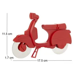 Roulette à pizza en plastique Scooter
