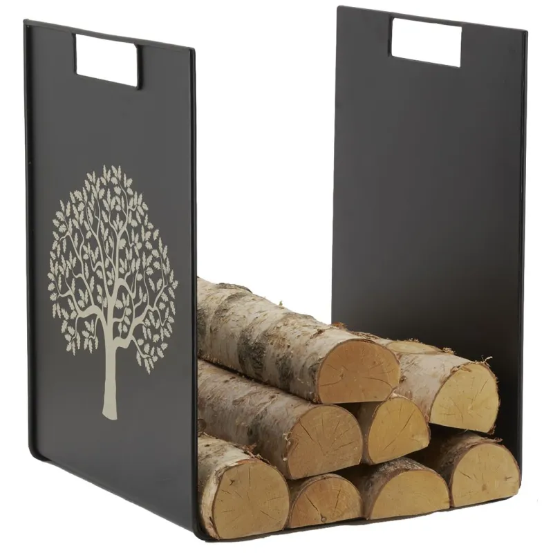 Porte-bûches en métal