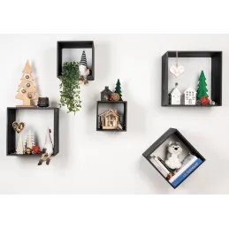 Crèche en bois et céramique