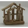 Crèche en bois et céramique