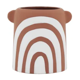 Vase en céramique Terracotta arc en ciel