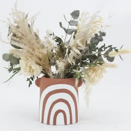 Vase en céramique Terracotta arc en ciel