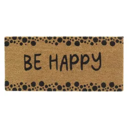 Petit paillasson Be Happy en coco
