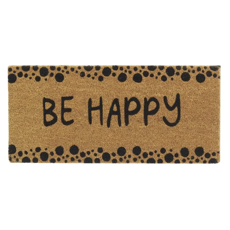 Petit paillasson Be Happy en coco