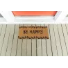 Petit paillasson Be Happy en coco