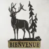 Décoration murale en métal Cerf