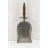 Pelle et balayette pour cheminée en étain et bois (Lot de 2)