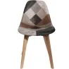 Chaise en bois de hêtre et polypropylène Patchwork