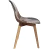 Chaise en bois de hêtre et polypropylène Patchwork