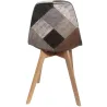 Chaise en bois de hêtre et polypropylène Patchwork