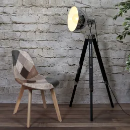 Chaise en bois de hêtre et polypropylène Patchwork