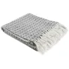 Plaid ethnique 100% coton pointillé 120 x 150 cm
