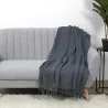 Jeté de canapé gaufré en coton 130 x 160 cm