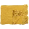 Plaid chenille en polyester avec franges 120 x 150 cm