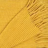 Plaid chenille en polyester avec franges 120 x 150 cm